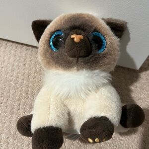 Cute Siamese Cat Meowing Plush Toy